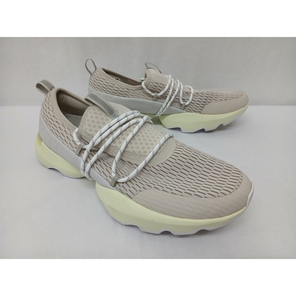 Women’s Neutral Beige Knit Slip-On Sneakers with Cream Sole